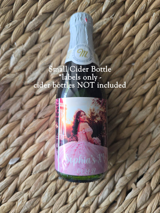Cider Label Photo Full Wrap Small or Large Labels