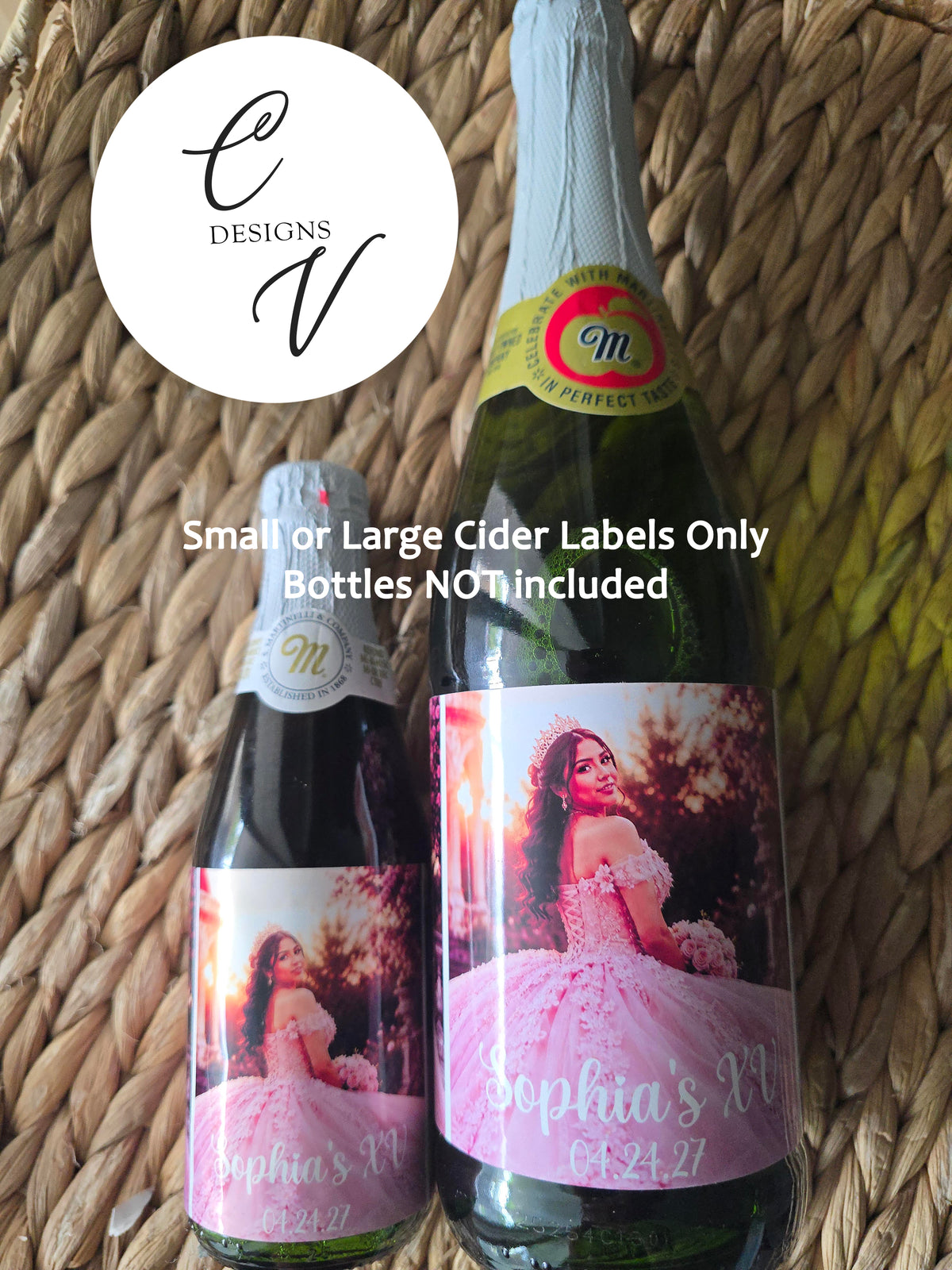 Cider Label Photo Full Wrap Small or Large Labels