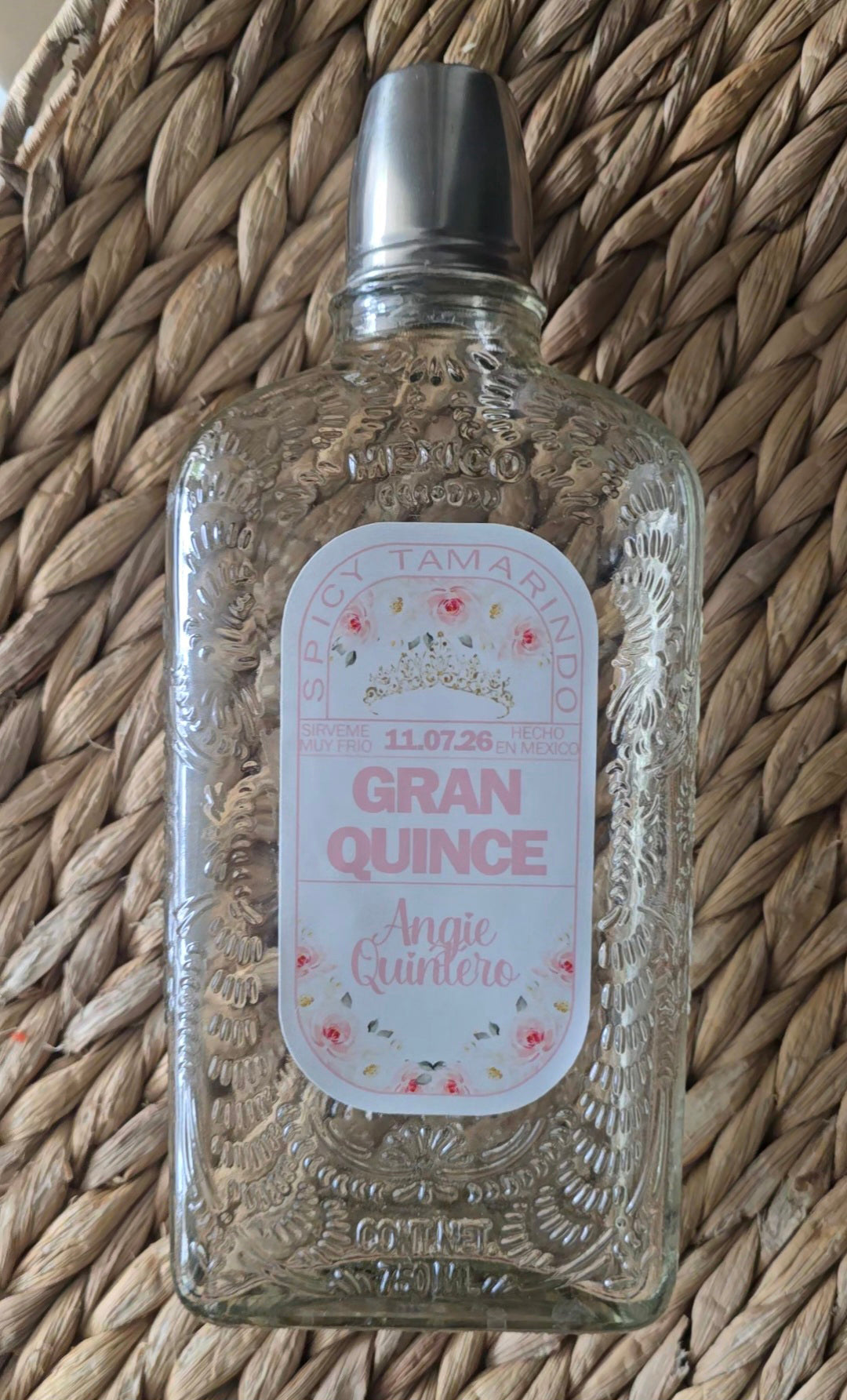 Quinceanera or Custom Gran Malo Tequila Large Bottle Labels only