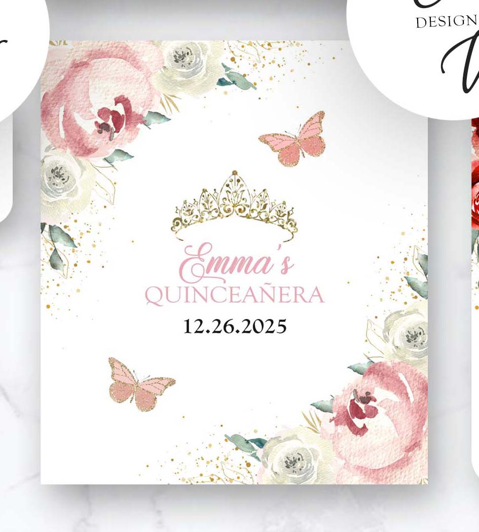 Quinceanera Sweet Sixteen Lip Balm Labels